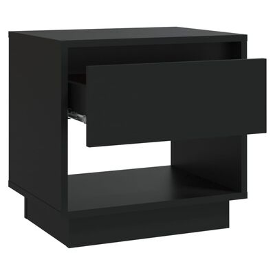 vidaXL Нощни шкафчета, 2 бр, черни, 45x34x44 см, ПДЧ