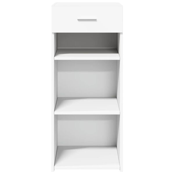 vidaXL Бюфет, бял, 40x42,5x93 см, инженерно дърво