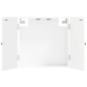 vidaXL Кабинет за дартборд BREDA Бял гланц 52,5 x 10,5 x 53,5 см