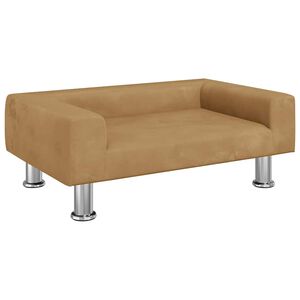 vidaXL Кучешко легло синьо 70x45x26,5 см кадифе