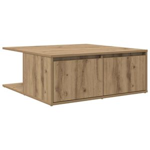vidaXL Масичка за кафе дъб артизан 80 x 80 x 31 cm Инженерна дървесина