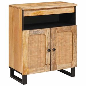 vidaXL Служебен шкаф Кафяво 60 x 33 x 75 cm Солидно мангово дърво