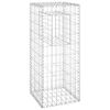 vidaXL Габионна кошница стълб, 40x40x100 cм, желязо