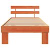 vidaXL Рамка за легло с таблото Кафяво с восъчно покритие 75 x 190 cm