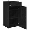 vidaXL Служебен шкаф Черен дъб 42.5 x 40 x 93 см Инженерно дърво