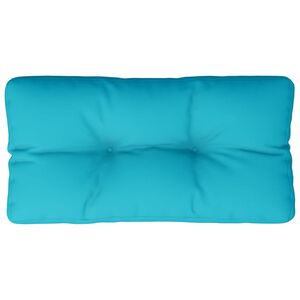 vidaXL Палетна възглавница, тюркоаз, 70x40x12 см, текстил