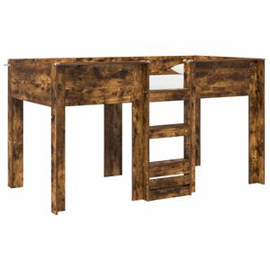 vidaXL Двуетажно легло за деца Димян дъб 100 x 200 cm Инженерно дърво