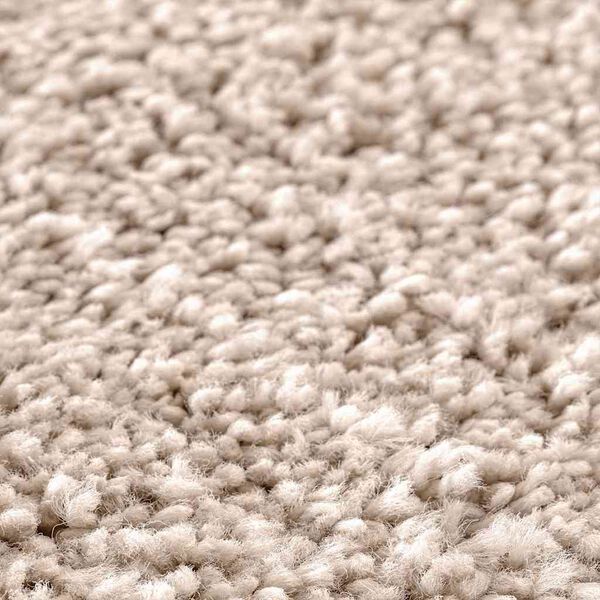 vidaXL Нескользяща постелка за баня с изрезка за тоалет Крем