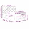 vidaXL Легло с пружинирана основа Светлосиво 180 x 200 cm Кадифе