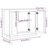 vidaXL Сайдборд, cив сонома, 92x35x75 см, инженерно дърво
