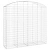 vidaXL Дъговидна габионна кошница 200x50x180/200 см поцинковано желязо