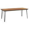 vidaXL Градинска маса с крака тип фиби 200x90x75 см масивна акация