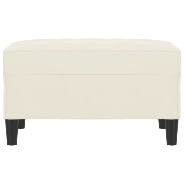 vidaXL Табуретка, кремава, 70x55x41 см, кадифе