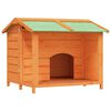 vidaXL Кучешка колиба, кафява, 96x87x80,5 см, бор масив