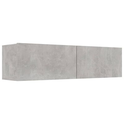 vidaXL ТВ шкаф, бетонно сив, 120x30x30 см, ПДЧ