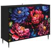 vidaXL Служебен шкаф KIEL Черен дъб 102 x 33 x 76 см