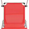 312459 vidaXL Folding Sun Loungers with Roof 2 pcs Aluminium&Textilene Red