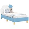 vidaXL Легло за малко с главна дъска Синьо 70 x 140 cm PU