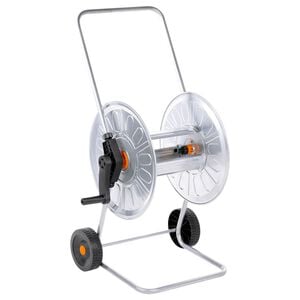 vidaXL Макара за маркуч тип количка за 80 м 1/2" или 50 м 3/4" стомана
