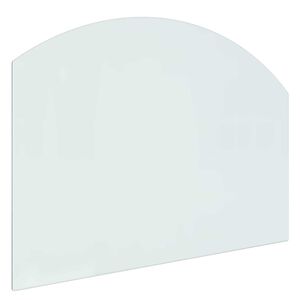 vidaXL Стъклена плоча за камина Прозрачен 80 x 60 cm Стъкло