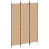 vidaXL 5-панелна преграда Бежово 250 x 220 cm Текстил