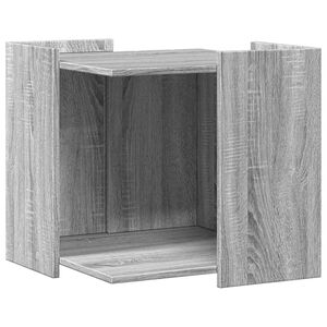 vidaXL Заграждение за котешка тоалетна 53x53x51 см инженерно дърво