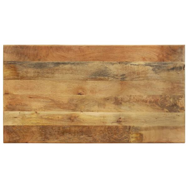 vidaXL Трапезна маса, 110x60x76 cм, мангово дърво масив