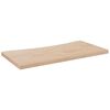 vidaXL Плот за бюро, 80x40x2,5 см, борово дърво масив