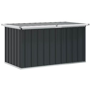 vidaXL Градински сандък за съхранение, антрацит, 129x67x65 см