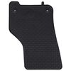 vidaXL Автомобилен килим 4 pcs Черно Каучук