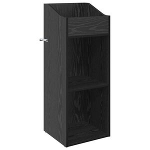 vidaXL Шкаф за грамофонни плочи Черен дъб 36 x 36 x 95,5 см