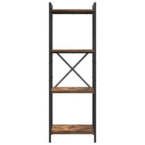 vidaXL Рафт за книги 40 x 30 x 119 см Инженерна дървесина Димян дъб