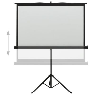 vidaXL Прожекционен екран със стойка 60" 1:1