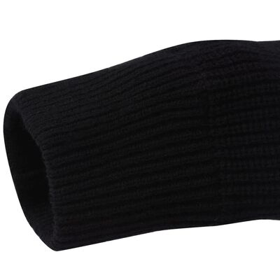 vidaXL Мъжки работен пуловер черен размер XL