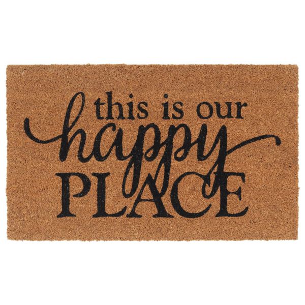 vidaXL Изтривалка за врата натурална 45x75 см тъфтинг кокосови влакна