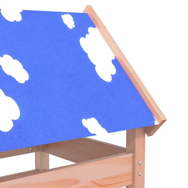 vidaXL Игрална кула Кафяво Солидна Дъгласова дървесина