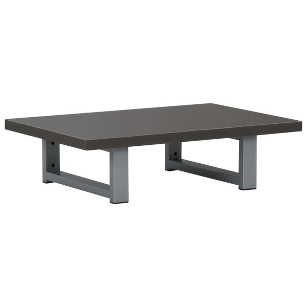 vidaXL Обзавеждане за баня, сиво, 60x40x16,3 см