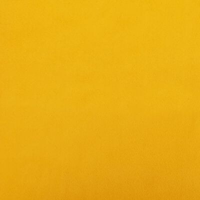 vidaXL Табуретка, жълта, 78x56x32 см, кадифе