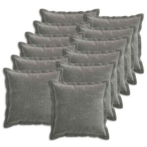 vidaXL Калъфка за възглавница 12 pcs HOUTEN Тъмносиво 45 x 45 cm