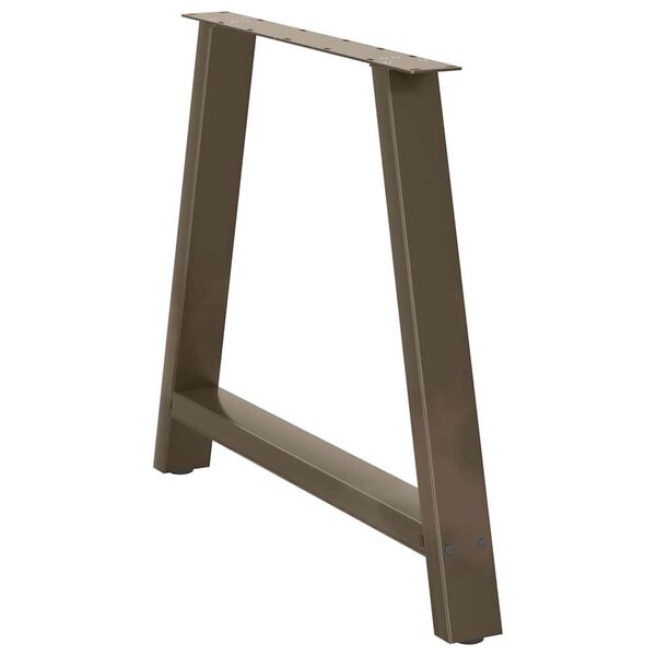 vidaXL Крака за трапезарна маса, А-образни, 2 бр., 100 x (72-73) см, стомана