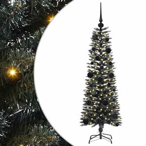 vidaXL С изкуствено коледно дърво с 150 LED светодиода Зелен 120 cm