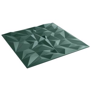 vidaXL Стенни панели 48 pcs Аметист Зелен 50 x 50 cm XPS Пяна