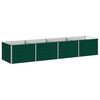 vidaXL Вдигната леха за градина Зелено 320 x 80 x 55 см