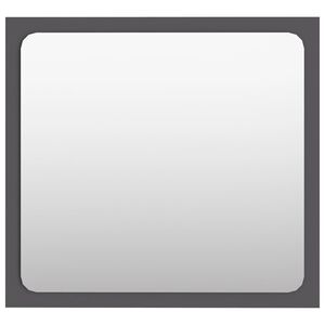 vidaXL Огледало за баня, сиво, 40x1,5x37 см, ПДЧ
