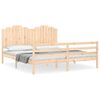 vidaXL Рамка за легло с табла Super King Size дърво масив
