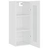 vidaXL Окачен стенен шкаф, бял, 34,5x34x90 см