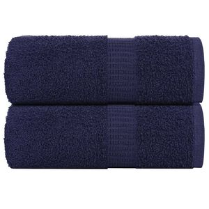 vidaXL Кърпи за пране FROGN 2 бр. тъмносини 30x30 см 360 г/м&sup2;