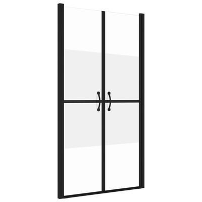 vidaXL Врата за душ, полуматирано ESG стъкло, (83-86)x190 см