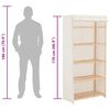 vidaXL Гардероб, бял, 79x40x170 см, текстил