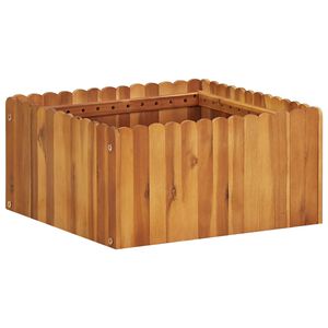 vidaXL Градинска повдигната леха, 50x50x25 см, акациево дърво масив